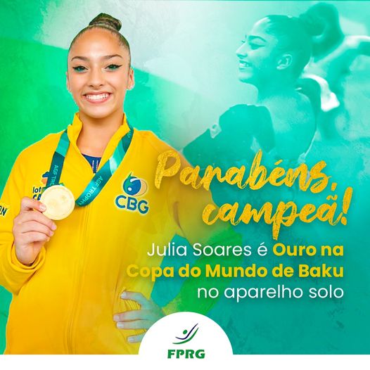 A primeira etapa de Copa do Mundo de Julia Soares e ela já subiu no pódio! 