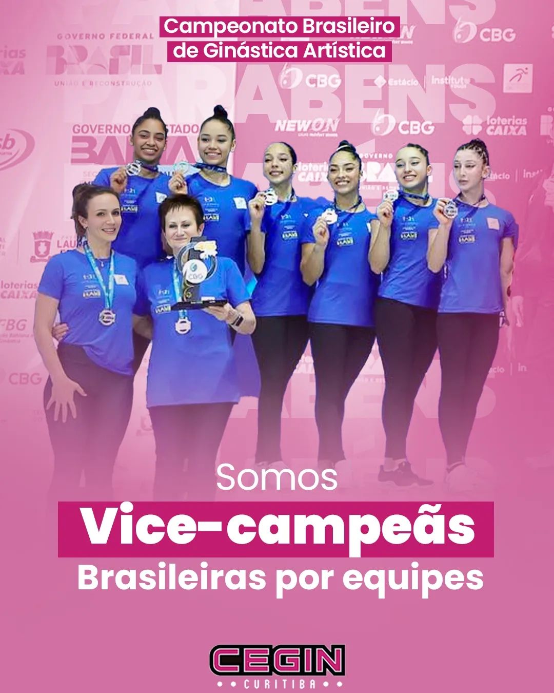 CEGIN é vice-campeão brasileiro por equipes